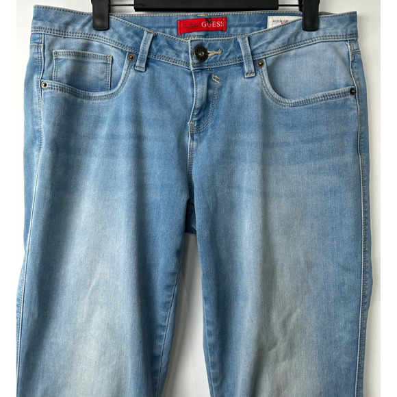 Guess Medium Rise Slim Boot Visha Fit Sz 29 Womens Pre-Owned Jeans Boho Y2K C21 - Picture 2 of 8